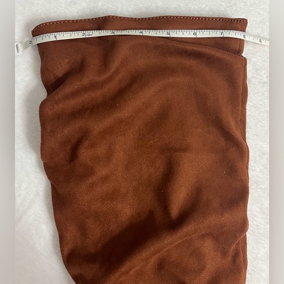Express brown suede slouchy heeled fall essential boot womens size 9. Like new! - Picture 11 of 14